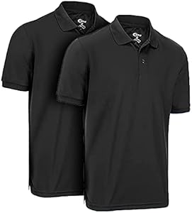 Premium Wear 2-Pack Men's Polo T-Shirts Quick-Dry Moisture Wicking - Perfect for Sports, Gym, and Outdoor Activities Premium Wear