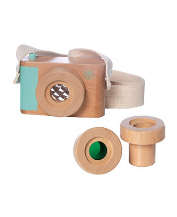 Деревянная камера естествоиспытателя, изображающая игру времени, и линзы калейдоскопа Manhattan Toy
