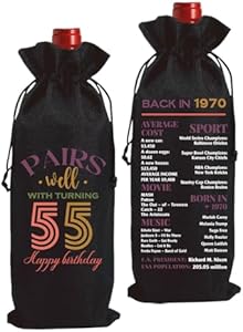 Funny 21st Birthday Gifts for Her Him Birthday Gifts for 21 Year Old Women Men Wine Bag Happy Anniversary 21st Birthday Party Supplies Decorations for Her Him Son Friends Wine Bags FBCCZEY