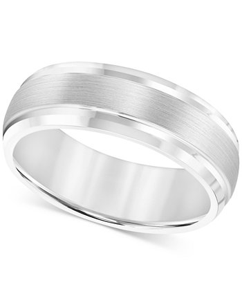 Мужское кольцо с кобальтом, обручальное кольцо 8 мм Triton