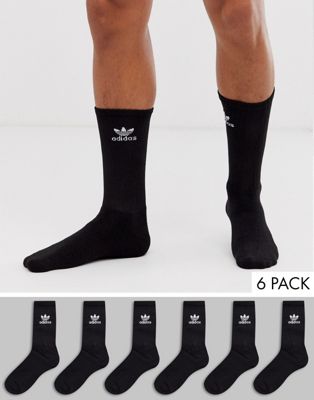 6 пар черных носков adidas Originals Adidas
