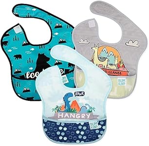 Bumkins Bibs for Girl or Boy, SuperBib Baby and Toddler for 6-24 Months Bumkins