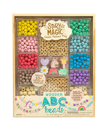 Wooden ABC Beads, 168 Piece Story Magic