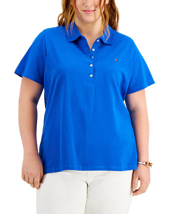 Рубашка поло большого размера из пике, созданная для Macy's Tommy Hilfiger
