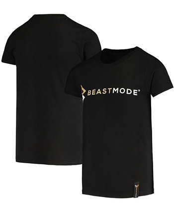 Youth Black Basic Logo T-shirt Beast Mode