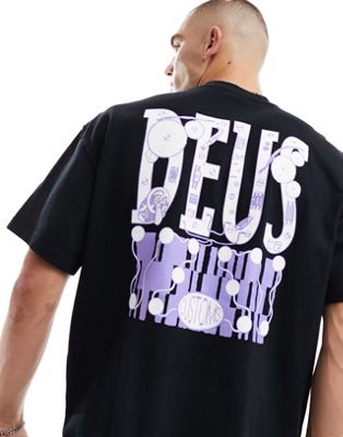 Deus Ex Machina full circuit t-shirt in black Deus Ex Machina