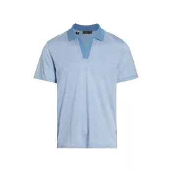 Рубашка-поло узкого кроя с перекрещенными крестами Saks Fifth Avenue
