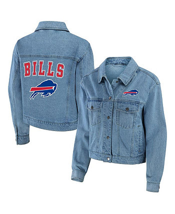 Женская джинсовая куртка на пуговицах Buffalo Bills WEAR by Erin Andrews