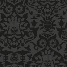 RoomMates Charcoal Star Wars The Dark Side Damask Peel and Stick Wallpaper RoomMates