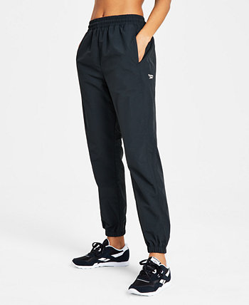 Женские спортивные брюки без застежек с логотипом в стиле минимализма Reebok