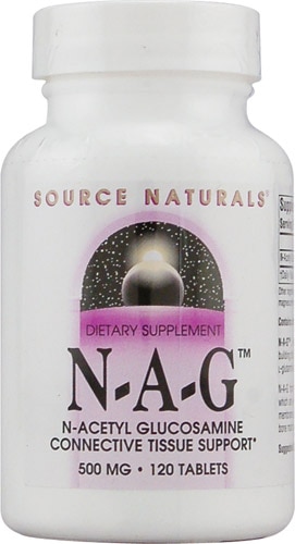 N-A-G™ N-Acetyl Glucosamine -- 500 mg - 120 Tablets (Таблетки) Source Naturals