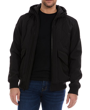 Мужской Бомбер Perry Ellis Diamond Quilted Hooded Softshell Perry Ellis