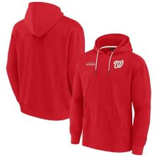 Unisex Fanatics Signature Red Washington Nationals Super Soft Fleece Pullover Hoodie Unbranded