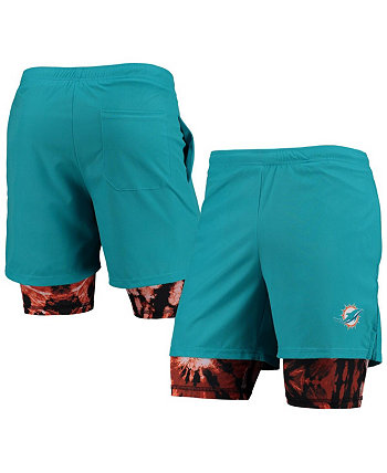 Мужские шорты для бега Aqua Miami Dolphins FOCO