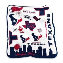 Houston Texans 50'' x 60'' Native Raschel Plush Throw Blanket Unbranded