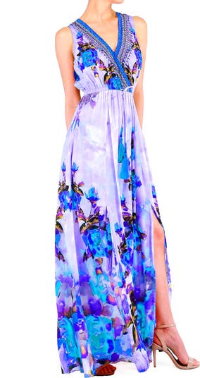 Макси-платье с V-образным вырезом Shahida Parides