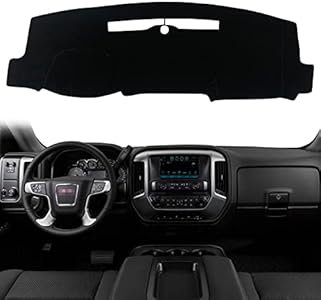 Коврик на приборную панель для 2014-2018 GMC Sierra, Chevy Silverado 1500, 2500HD и 3500HD KEEGTBOX