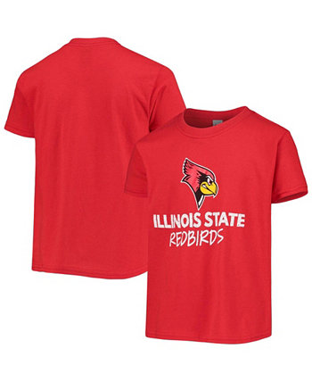 Youth Red Illinois State Redbirds Team T-shirt Two Feet Ahead
