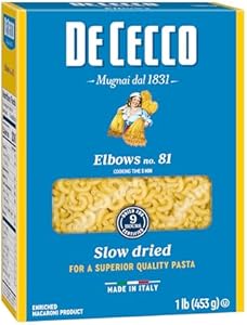 De Cecco Elbows Pasta, 16 Oz (Pack of 3) De Cecco