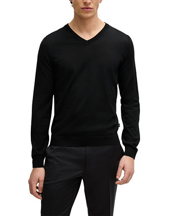Men's Slim-Fit V-Neck Sweater BOSS