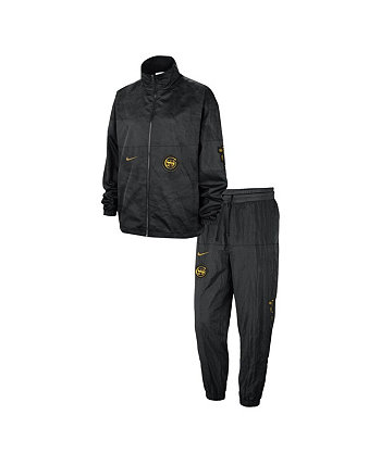 Мужской черный комплект из куртки и брюк с молнией во всю длину Golden State Warriors 2023/24 City Edition Courtside Starting Five Nike