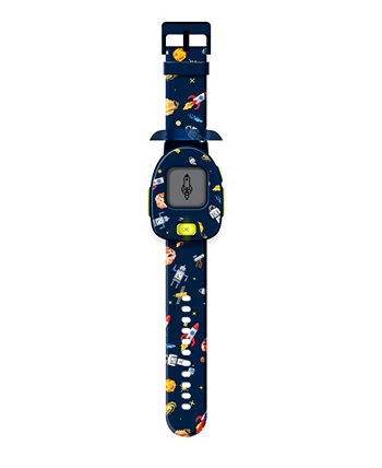 Kids Space Navy Silicone Strap Smart Watch 42.5mm Playzoom