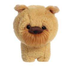 Aurora Small Brown Teddy Pets 7&#34; Griffon Bruxellois Playful Stuffed Animal Aurora