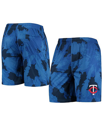 Мужские темно-синие тренировочные шорты Minnesota Twins Tie-Dye FOCO