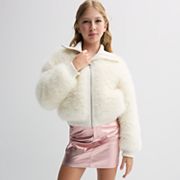 Girls 7-16 Limited Too Faux Fur Jacket Limited Too