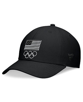 Branded Men's Black Team USA Blackout Adjustable Hat Fanatics