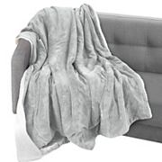 Elegant Comfort Velvet Plush Sherpa Throw Velvet Feel - Sherpa Back Throw Blanket Elegant Comfort