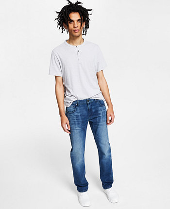 Мужские зауженные джинсы средней степени стирки, созданные для Macy's I.N.C. International Concepts