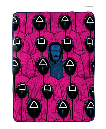 Squid Game Pink Army Silk Touch Throw, 60 x 46 дюймов Jay Franco