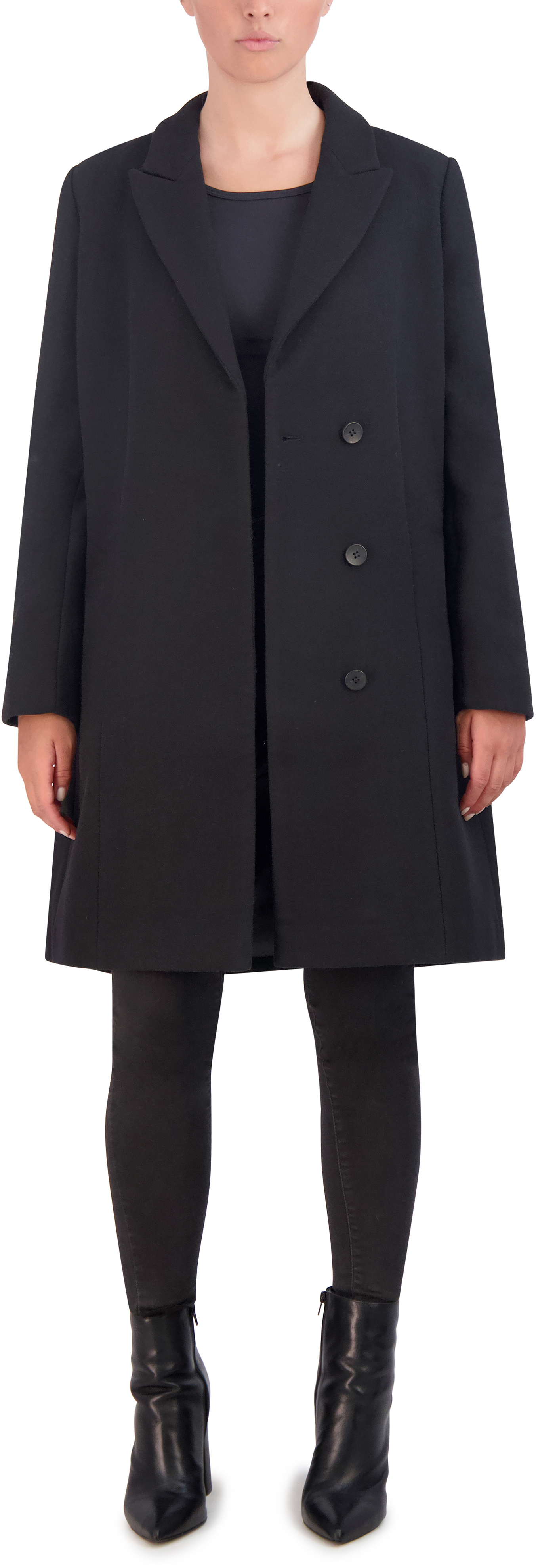 Пальто с асимметричным воротником и лацканами Cole Haan