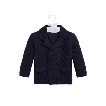 Шерстяной вязаный пиджак для мальчика для малышей Polo Ralph Lauren