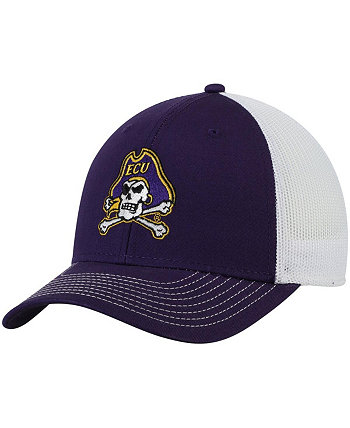 Men's The Purple Ecu Pirates Benchmark Trucker Adjustable Snapback Hat Game