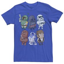 Мужская футболка с рисунком и рисунками персонажей Star Wars Star Wars