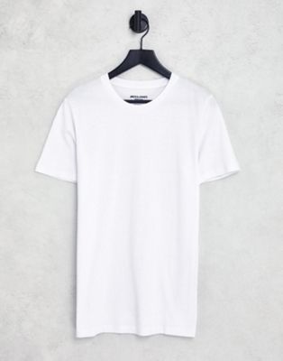 Белая приталенная футболка прямого кроя Jack & Jones Jack & Jones