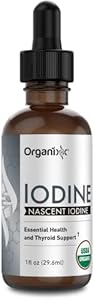 Organixx Pure Liquid (Жидкость) Iodine Supplement, Support Healthy Thyroid Function, Restore Optimal Iodine Levels, Boost Mood & Energy Levels, Improve Hair and Skin, Organic Iodine Drops (Капли), Vegan, 1 fl oz (Жидкие унции) Organixx