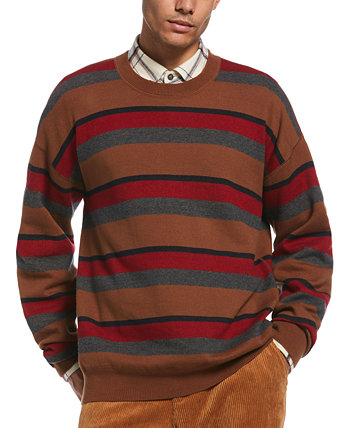 Men's Striped Crew Neck Sweater Perry Ellis America