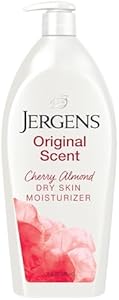 Jergens Original Scent Dry Skin Body Lotion, Hand and Body Moisturizer, Cherry Almond Essence, Dermatologist Tested, 2 Oz, Pack of 20 Jergens