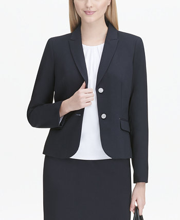 Пиджак на двух пуговицах с клапаном и карманом Calvin Klein