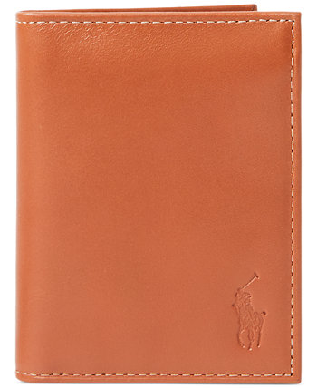 Мужской бумажник из полированной кожи Polo Ralph Lauren