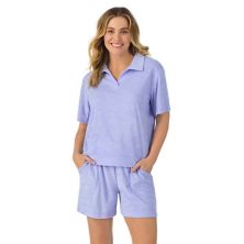 Women's Cuddl Duds® Short Sleeve Sleep Sweatshirt & Bermuda Shorts Set Cuddl Duds