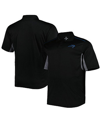 Мужская рубашка поло черного цвета Carolina Panthers Big and Tall Team Color Profile