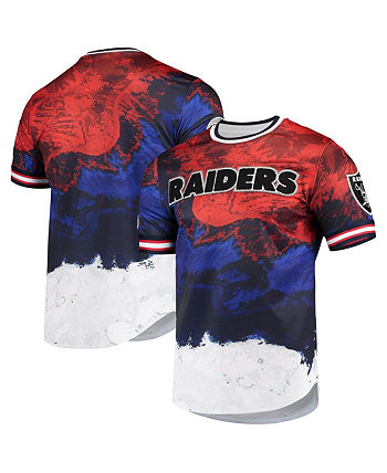 Мужская темно-синяя, красная футболка Las Vegas Raiders Americana Dip-Dye Pro Standard