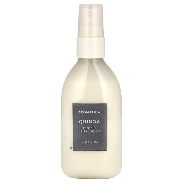 Quinoa Protein Hair Ampoule, 3.3 fl oz (Жидкие унции) (100 ml) Aromatica