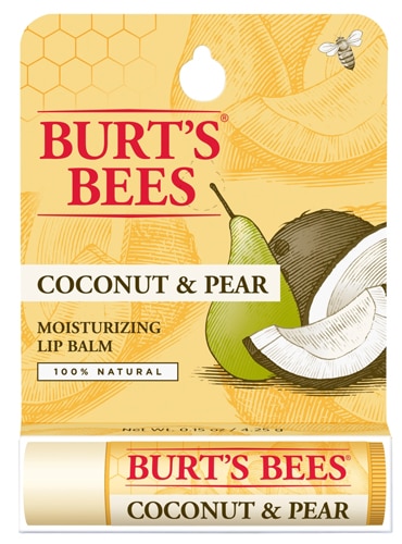 Бальзам для губ Burt's Bees Coconut &amp; Груша -- 0,15 унции BURT'S BEES