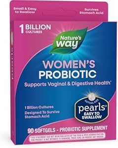 Nature's Way Women's Probiotic Pearls, Supports Vaginal and Digestive Health*, 1 Billion Live Cultures, No Refrigeration Required, 30 Softgels (Мягкие капсулы) (Packaging May Vary) Nature's Way