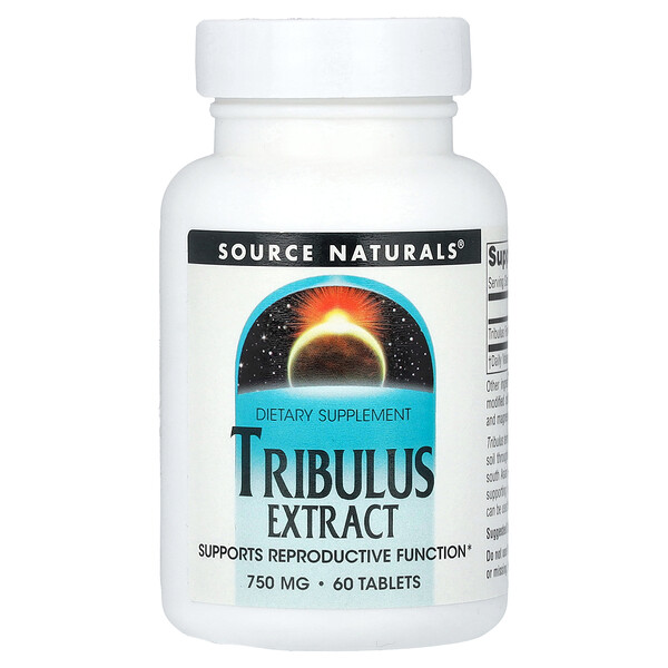 Tribulus Extract - 750 мг - 60 таблеток - Source Naturals Source Naturals